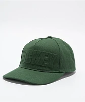 Hockey Embossed Forest Green Strapback Hat