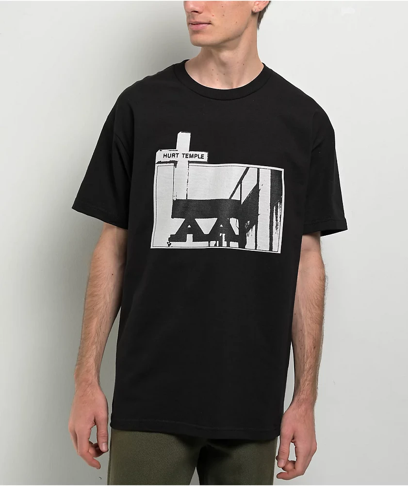 Hockey Hurt Temple Black T-Shirt