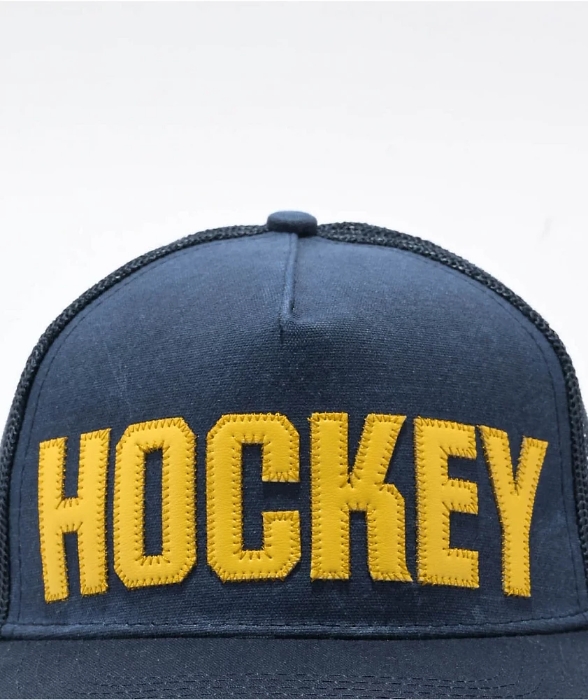 Hockey Truck Stop Navy Trucker Hat