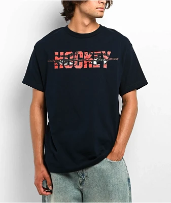 Hockey Win It All Black T-Shirt