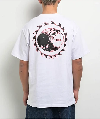 Hoddle Thunderdome White Pocket T-Shirt