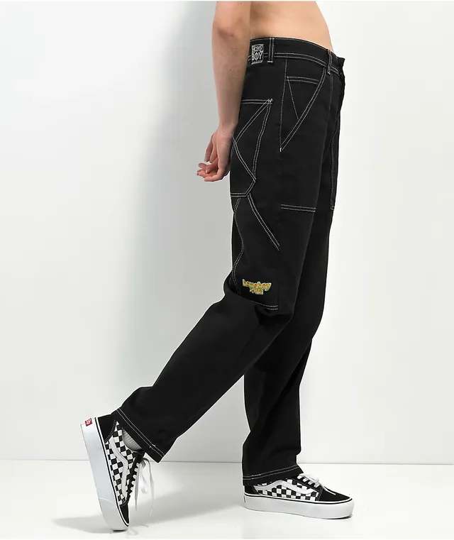 Dript Denim Protect Peace Black Carpenter Jeans