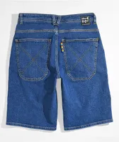 Homeboy X-Tra Blue Baggy Denim Shorts
