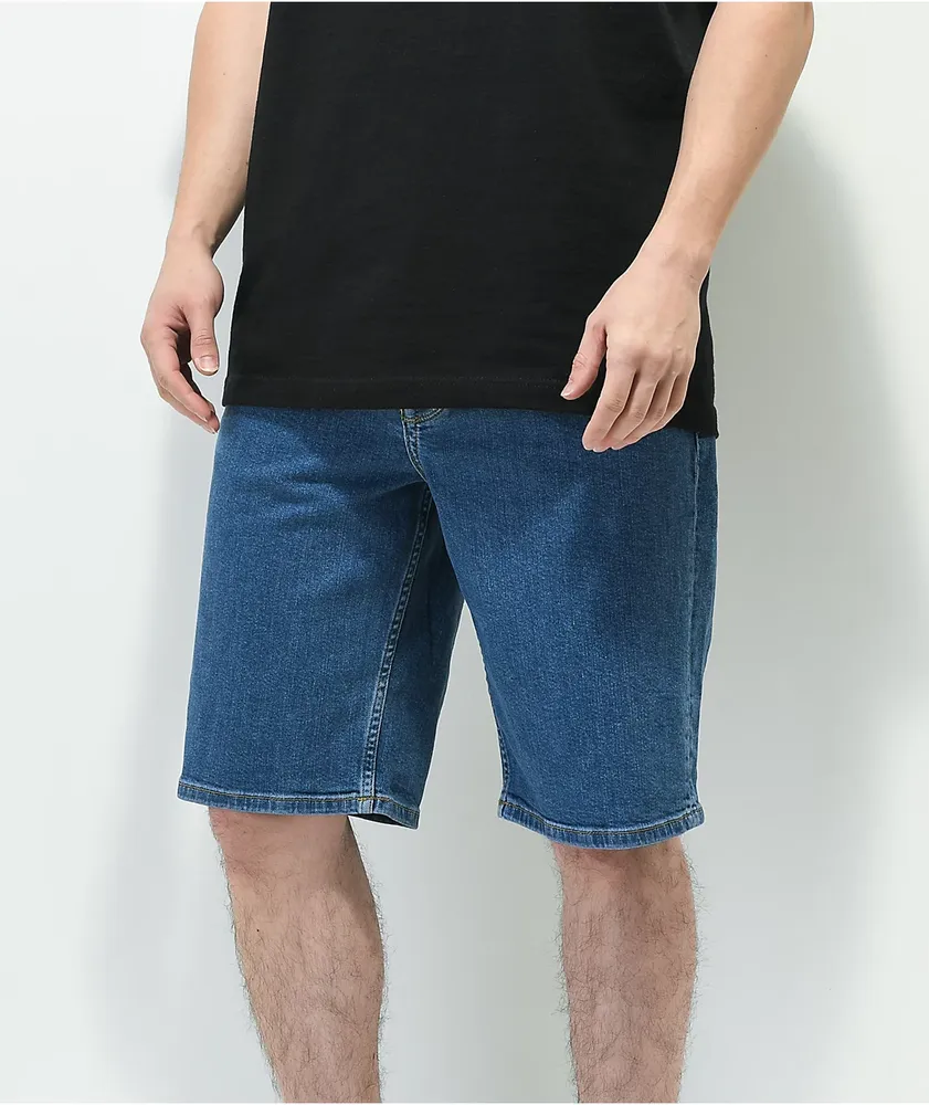 Homeboy X-Tra Blue Baggy Denim Shorts