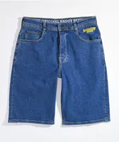 Homeboy X-Tra Blue Baggy Denim Shorts