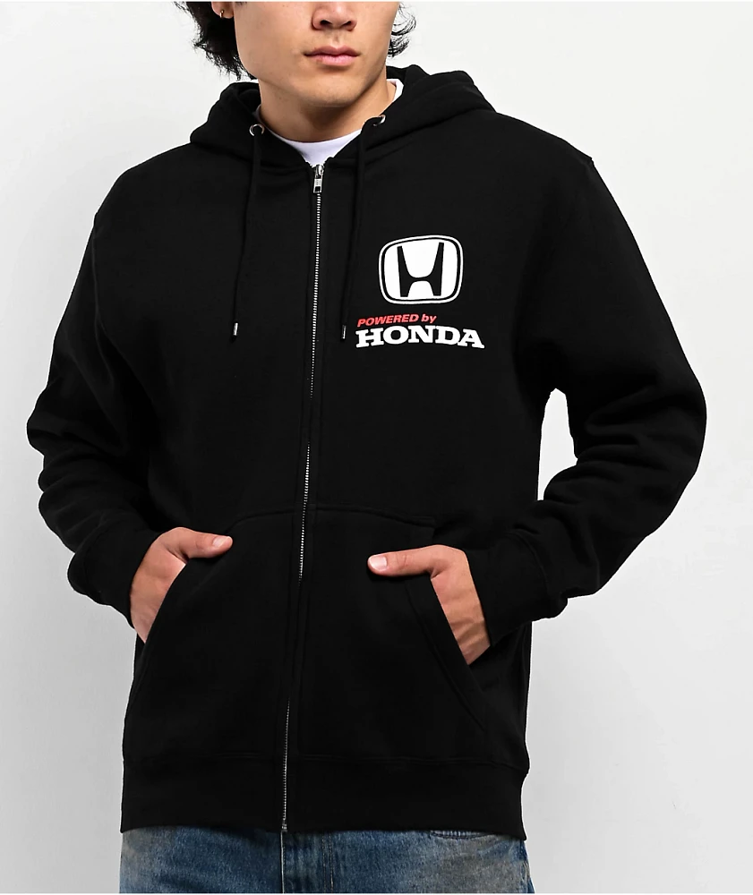 Honda Power Stack Black Zip Hoodie