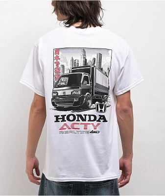 Honda Real Time 4WD White T-Shirt