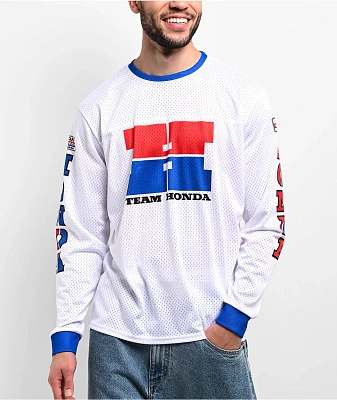 Honda x CPTN Alpha White Long Sleeve Mesh Jersey