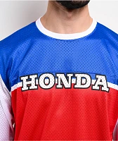 Honda x CPTN No Limit Red, White & Blue Long Sleeve Mesh Jersey