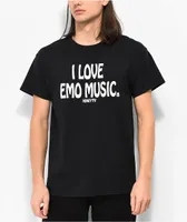 Honey TV I Love Emo Black T-Shirt