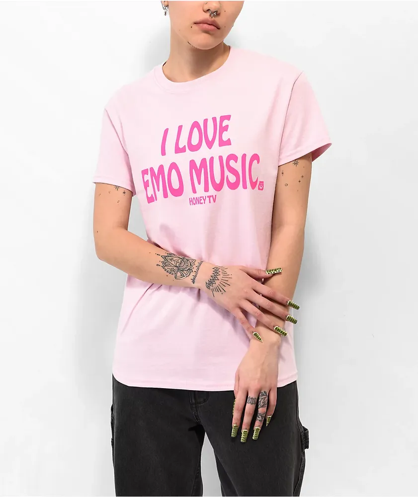 Honey TV I Love Emo Pink T-Shirt