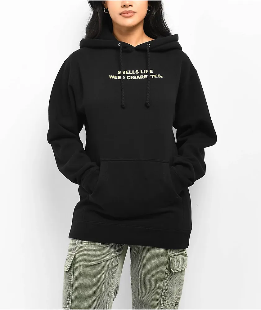 Honey TV Smells Like Weed Cigarettes Black Hoodie