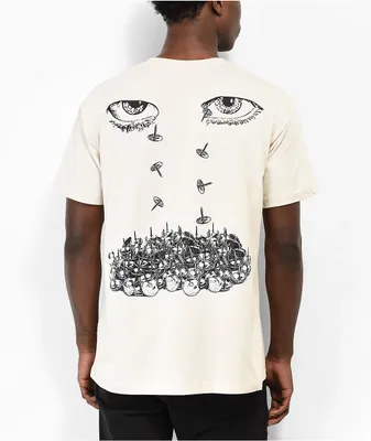 Hoodlum by Darby Allin Tac Eyes Natural T-Shirt