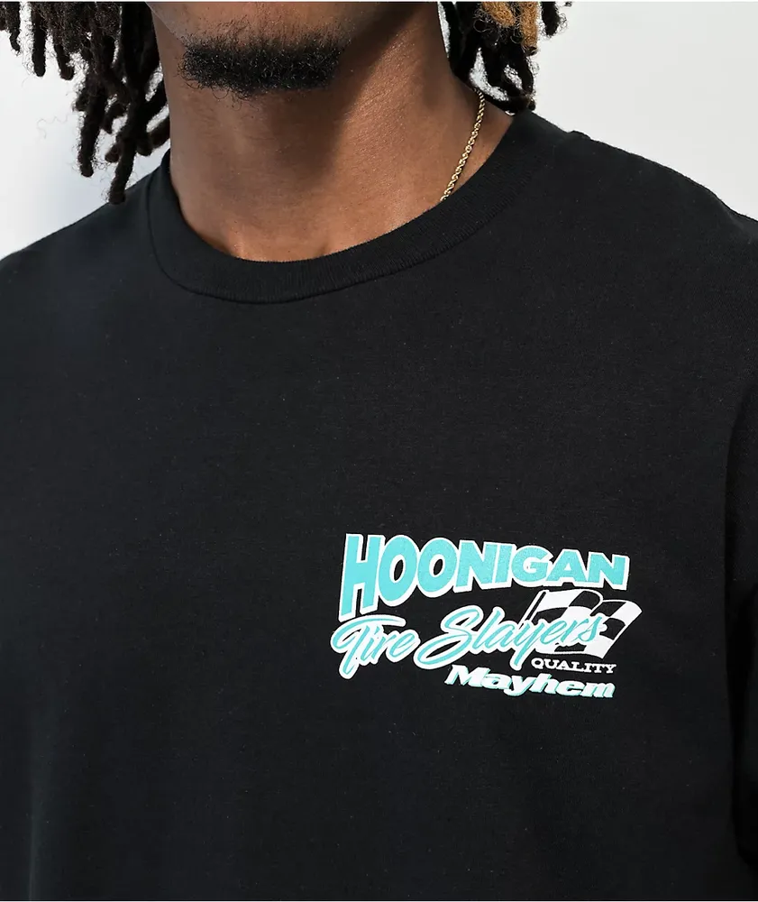 Hoonigan 86 Tire Slayers Black T-Shirt