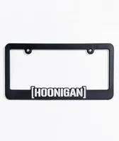 Hoonigan Censor Bar Black & Silver License Plate Frame