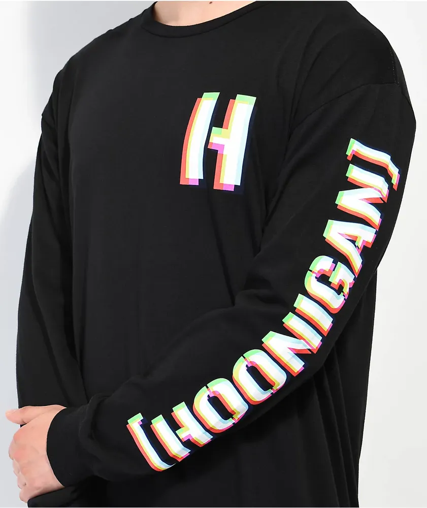 Hoonigan Hi Def Bracket Black Long Sleeve T-Shirt