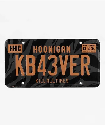 Hoonigan KB43VER Gymkhana 7 Black License Plate