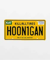 Hoonigan New York OG Yellow License Plate