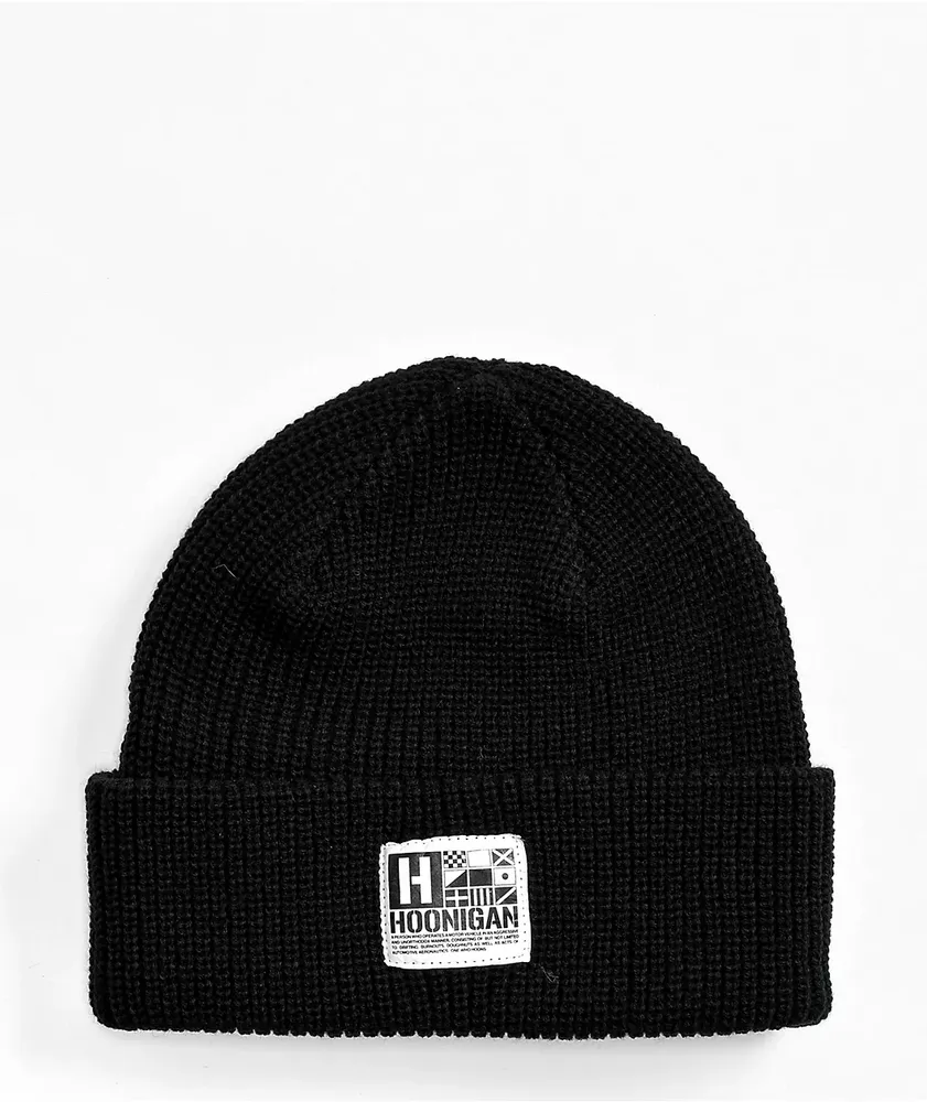 Hoonigan Overseer Black Beanie