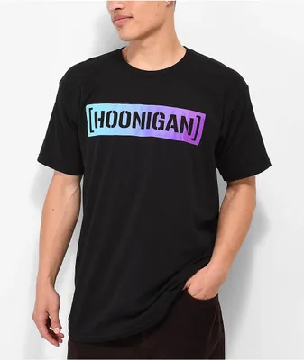 Hoonigan Shift Censor Bar Black & Purple T-Shirt