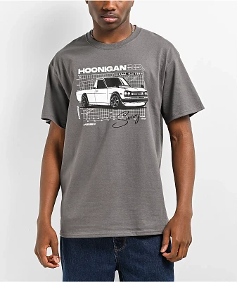 Hoonigan Suns Out Charcoal T-Shirt