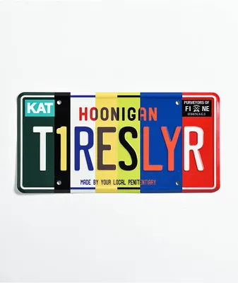 Hoonigan TIRESLYR Mashup License Plate