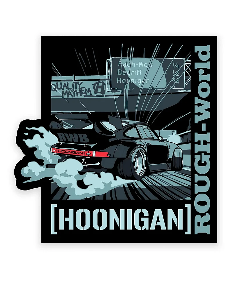 Hoonigan x Rough World Drift Sticker