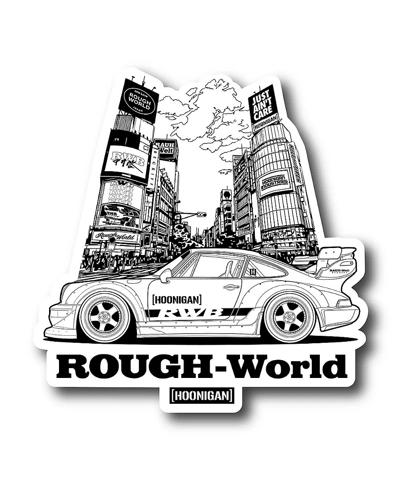 Hoonigan x Rough World Welcome To Shibuya Sticker