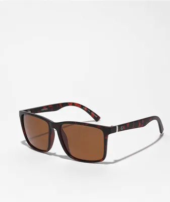 Hopper Tortoise & Brown Polarized Square Sunglasses