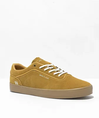 Hours Is Yours Code B Herman Vintage Gold Suede Skate Shoes