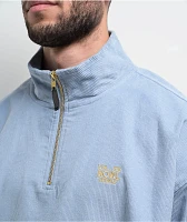 Howl Blue Corduroy Quarter Zip Sweatshirt