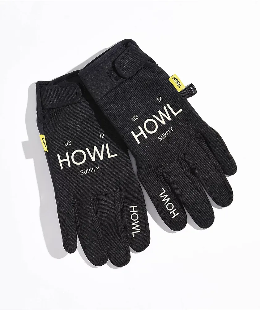 Howl Jeepster Black Snowboard Gloves