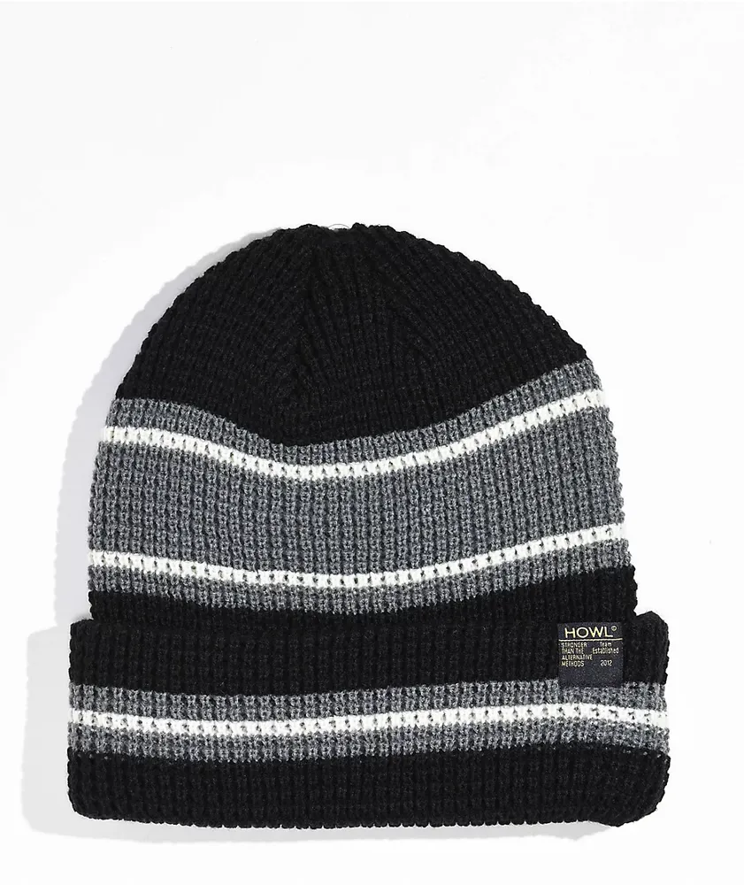 Howl Stripe Black Beanie