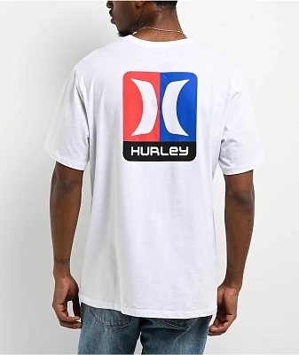 Hurley Split Icon White T-Shirt