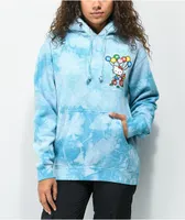 Hypland x Hello Kitty Balloons Blue Tie Dye Hoodie