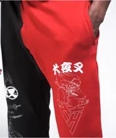 Hypland x InuYasha Black & Red Sweatpants