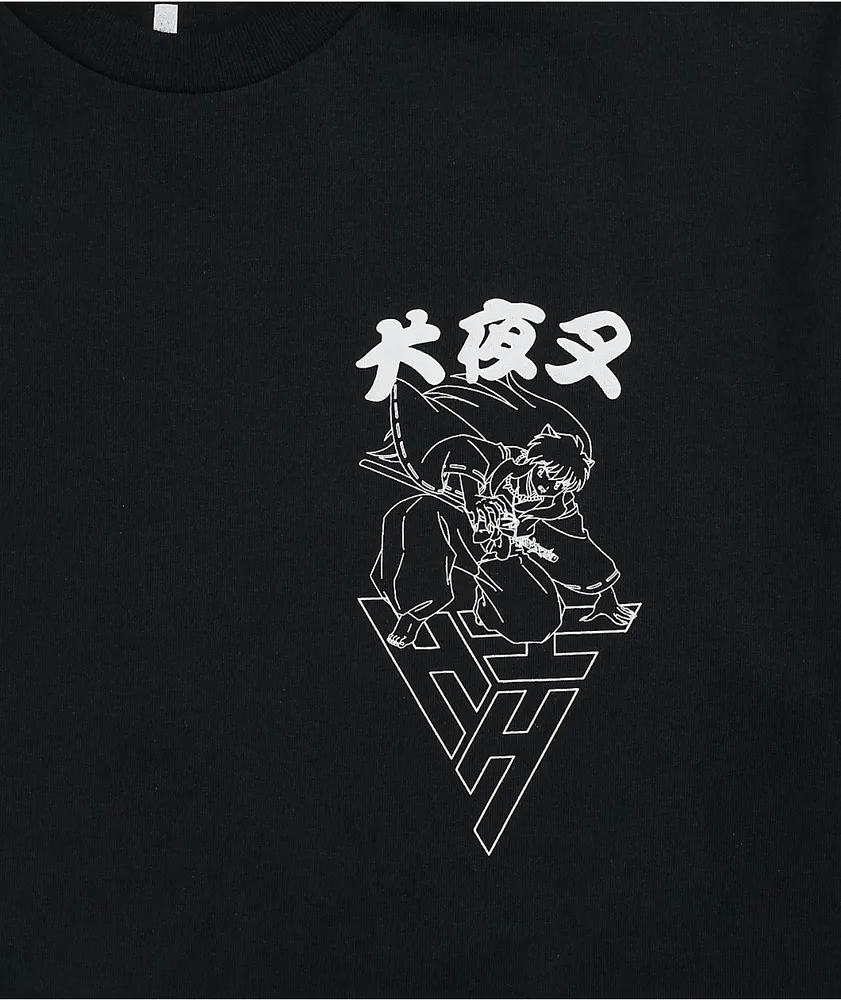 Hypland x InuYasha Crescent Black T-Shirt