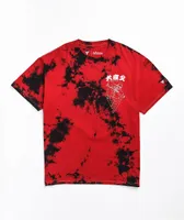 Hypland x InuYasha Crescent Red Tie Dye T-Shirt