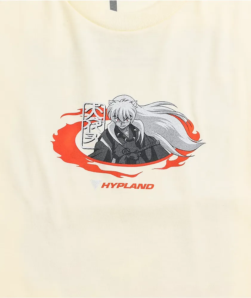 Hypland x InuYasha Flame Cream T-Shirt