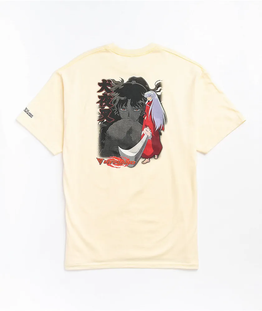 Hypland x InuYasha Flame Cream T-Shirt