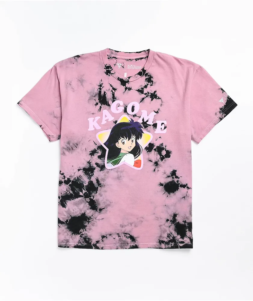 Hypland x InuYasha Kagome Fan Pink Tie Dye T-Shirt