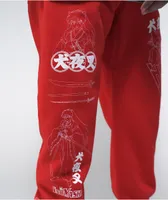 Hypland x InuYasha Red Sweatpants