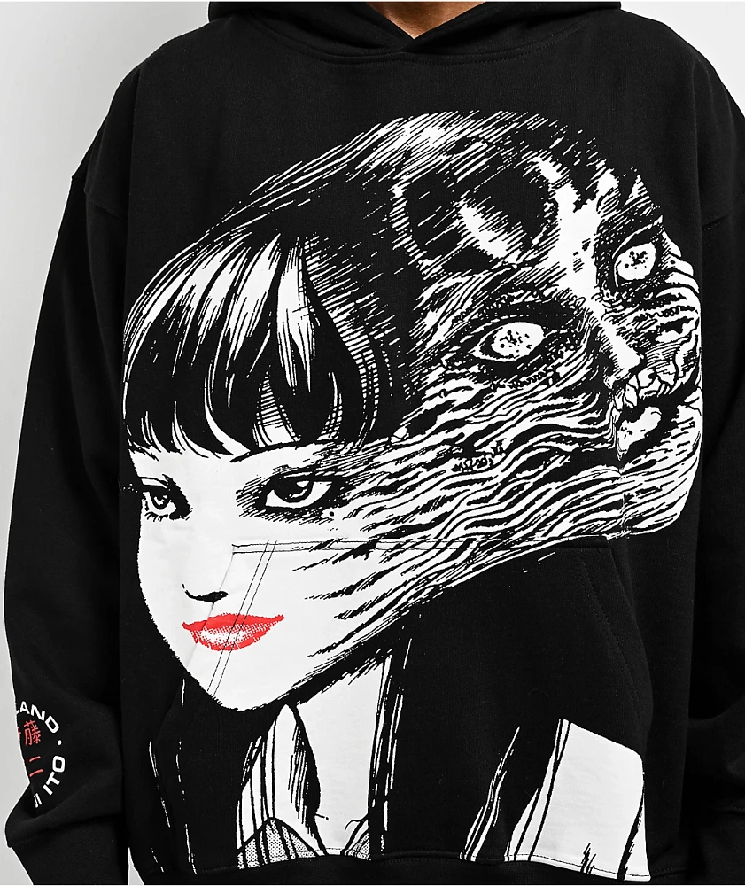 Hypland x Junji Ito Jumbo Tomie Black Hoodie