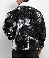 Hypland x Junji Ito Tomie Black & White Sherpa Zip Jacket