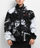 Hypland x Junji Ito Tomie Black & White Sherpa Zip Jacket