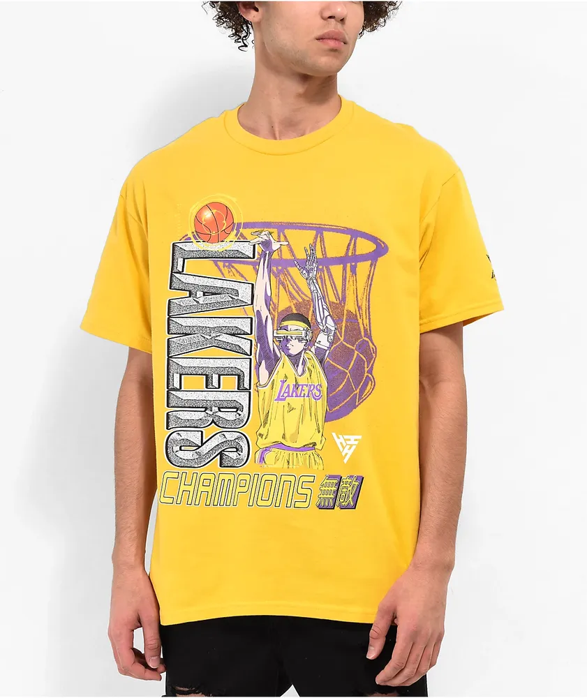 Hypland x NBA Lakers Robo gold T-Shirt