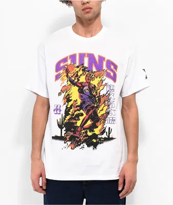 Hypland x NBA Suns Flaming White T-Shirt