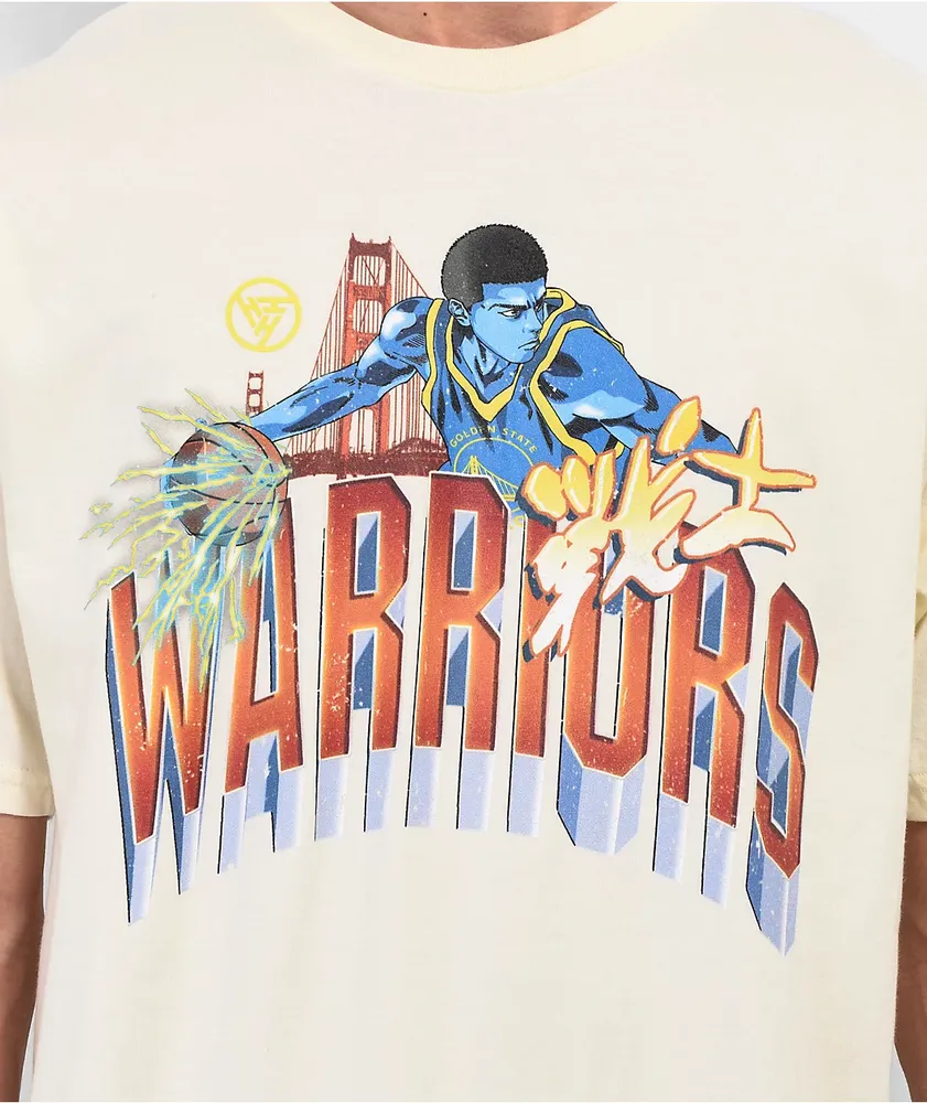 Hypland x NBA Warriors Golden State Cream T-Shirt