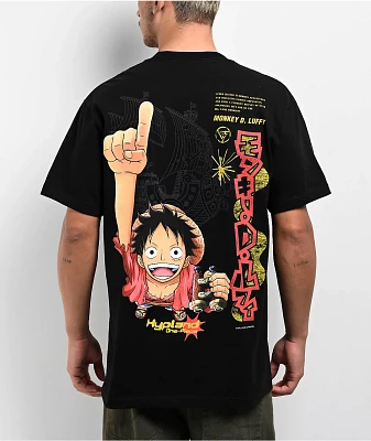 Hypland x One Piece Luffy King Black T-Shirt