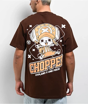 Hypland x One Piece Tony Tony Chopper Brown T-Shirt